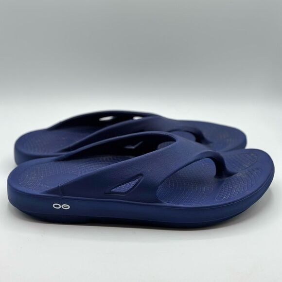 OOFOS OOlala Original Recovery Sport Shoes Blue Flip Flop Thong Sandals Size 13 main image 5